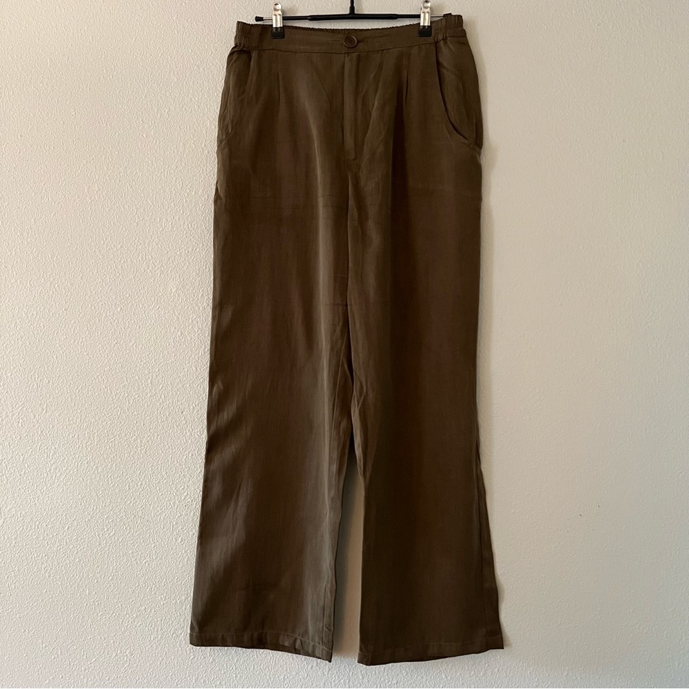 Djerf Avenue On The Go Pants in Mocha Brown Size Medium M - Picture 8 of 14